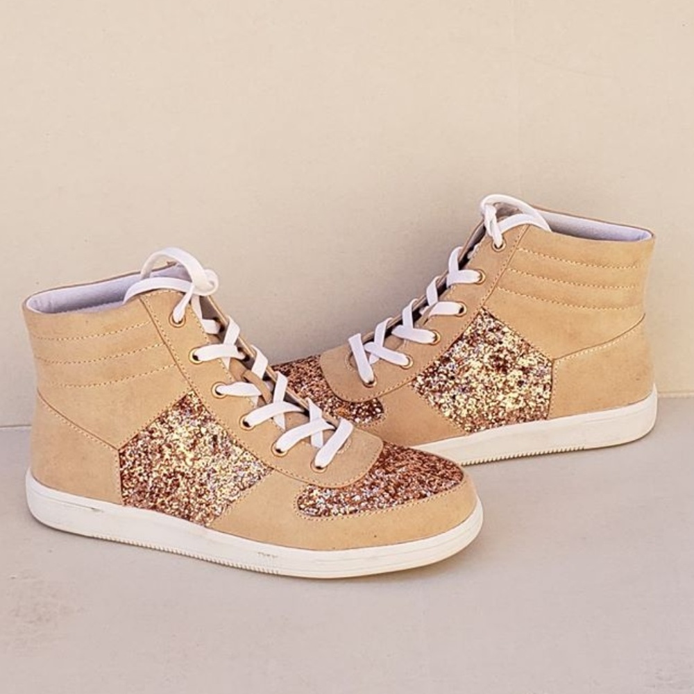 G By GUESS Yesi Glitter High-Top Sneakers - Picture 7 of 8